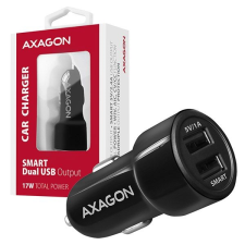 AXAGON PWC-5V5 2.4A + 2.4A fekete autós töltő mobiltelefon kellék