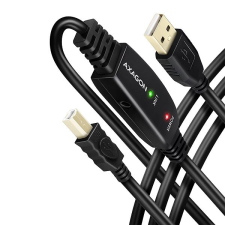 AXAGON USB aktív kábel (A dugó / B dugó, 10m, fekete) kábel és adapter
