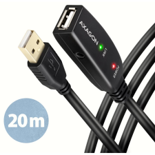 AXAGON USB Hosszabbító Fekete 20m ADR-220 kábel és adapter