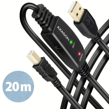 AXAGON USB Összekötő Fekete 20m ADR-220B kábel és adapter