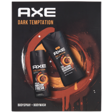 Axe dark temptation deo + tusfürdő csomag kozmetikai ajándékcsomag