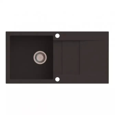 Axis CASCADA 40 gránit mosogató  automata dugóemelő, szifonnal, dark chocolate, beépíthető mosogatótálca