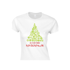  Az első közös karácsonyunk női póló - egyedi mintás, 12 szín, S-2XL