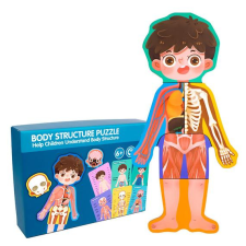  Az emberi test felépítése -Body Structure - Fiú - oktatò fejlesztő játèk puzzle, kirakós