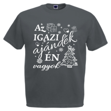 Az igazi ajándék én vagyok - Karácsonyi Férfi Póló férfi póló