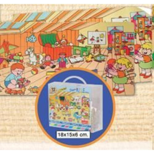 Az oviban fa puzzle puzzle, kirakós