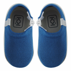 Azaga - Cipzáros talpú cipő az első lépésekhez - K-nit - Kék 17-18