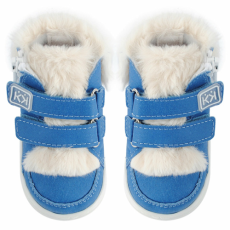 Azaga - Cipzáros talpú cipő az első lépésekhez - zárt bokacipő winter - kék 17-18
