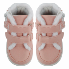 Azaga - Cipzáros talpú cipő az első lépésekhez - zárt bokacipő winter - rózsaszín 19-20 gyerek cipő