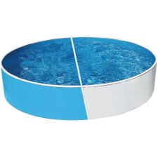  Azuro 300 round fémpalástos medence, szűrő nélkül, D360 x 90 cm, kék/fehér medence