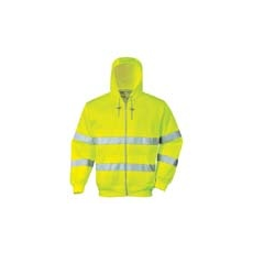  (B305) Hi Vis zippzáros pulóver sárga