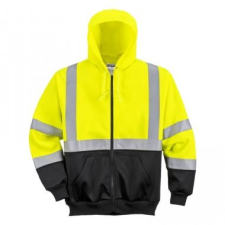 B315 - Hi-Vis kéttónusú kapucnis pulóver - sárga/fekete munkavédelem