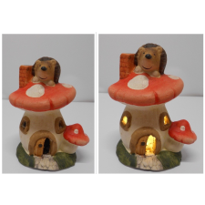  B39593 ŐSZI DEKOR HÁZ 15CM LEDES dekorációs kellék