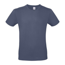 B&C B02E unisex rövid ujjú póló, denim - L férfi póló