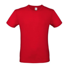 B&C B02E unisex rövid ujjú póló, red férfi póló