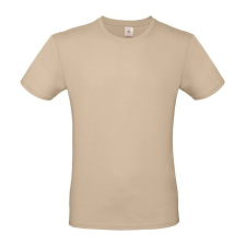 B&C B02E unisex rövid ujjú póló, sand férfi póló