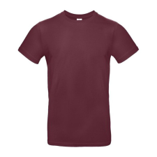 B&C B04E Exant 190 kereknyakú póló, burgundy - 3XL férfi póló