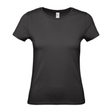 B&amp;C B54E Női rövid ujjú póló, fekete - M női póló