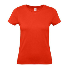 B&amp;C B54E Női rövid ujjú póló, fire red - XL női póló