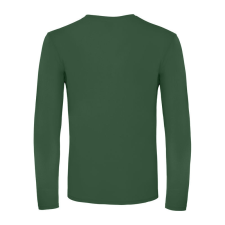 B&amp;C EXACT 150 unisex hosszú ujjú póló B03E, Bottle Green-S férfi póló