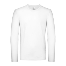 B&C EXACT 150 unisex hosszú ujjú póló B03E, White-L