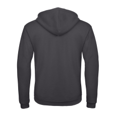 B&C férfi kapucnis pulóver, színazonos húzózsinórral O47, Anthracite-2XL