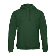 B&C férfi kapucnis pulóver, színazonos húzózsinórral O47, Bottle Green-XL