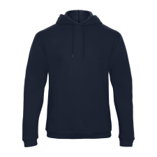 B&C férfi kapucnis pulóver, színazonos húzózsinórral O47, Navy-3XL férfi pulóver, kardigán
