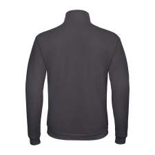 B&amp;C galléros férfi pulóver, elején végig cipzárral O49, Anthracite-XL férfi pulóver, kardigán
