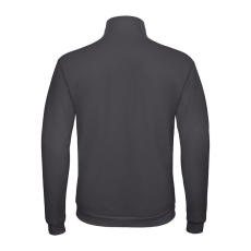 B&C galléros férfi pulóver, elején végig cipzárral O49, Anthracite-XS