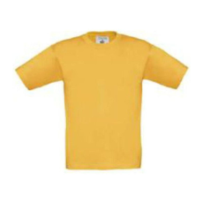 B&C gyerek rövid ujjú, környakas póló B07, Gold-7/8