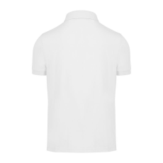 B&C gyűrűs fonású galléros férfi rövid ujjú póló O03, White-L