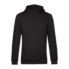 B&C kapucnis férfi pulóver kétoldali zsebekkel O78, Black Pure-M