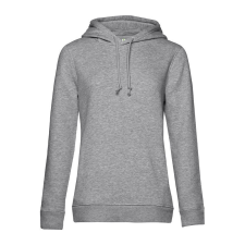 B&C kapucnis Női pulóver kétoldali zsebekkel O79, Heather Grey-XL női pulóver, kardigán