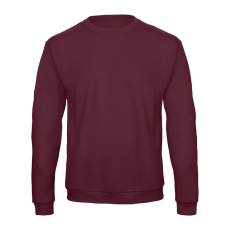 B&C kereknyakú férfi pulóver O46, Burgundy-M