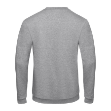 B&amp;C kereknyakú férfi pulóver O46, Heather Grey-XL férfi pulóver, kardigán