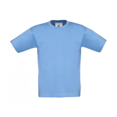 B and C Csomag akciós póló (minimum 3 db) Gyerek rövid ujjú póló B and C Exact 190/kids T-Shirt 7/8 (122/128), Ég kék