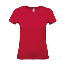 B and C Csomag akciós póló (minimum 3 db) Női rövid ujjú póló B&C #E150 /women T-Shirt -L, Mély piros