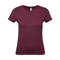 B and C Csomag akciós póló (minimum 3 db) Női rövid ujjú póló B&C #E150 /women T-Shirt -S, Burgundi vörös