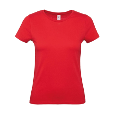 B and C Csomag akciós póló (minimum 5 db) Női rövid ujjú póló B&C #E150 /women T-Shirt -2XL, Piros