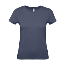 B and C Csomag akciós póló (minimum 5 db) Női rövid ujjú póló B&amp;C #E150 /women T-Shirt -M, Farmer kék (Denim) női póló