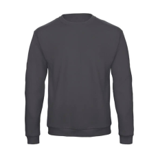 B and C Férfi Felső hosszú ujjú B&C Crewneck Sweatshirt Unisex - WUI23 - M, Anthracite