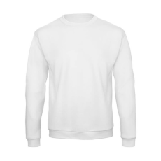 B and C Férfi Felső hosszú ujjú B&C Crewneck Sweatshirt Unisex - WUI23 - S, Fehér