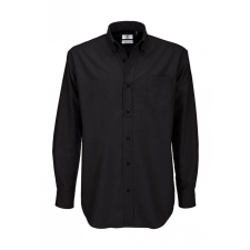 B and C Férfi hosszú ujjú Ing B and C Oxford LSL/men Shirt L, Fekete férfi ing