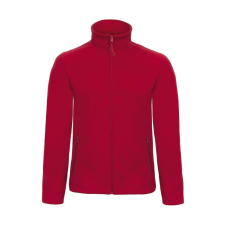 B and C Férfi hosszú ujjú polár B and C ID.501 Micro Fleece Full Zip 3XL, Piros férfi kabát, dzseki