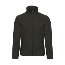 B and C Férfi hosszú ujjú polár B and C ID.501 Micro Fleece Full Zip L, Fekete férfi kabát, dzseki