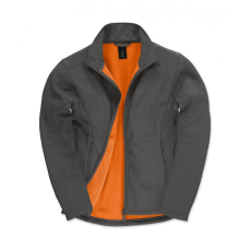 B and C Férfi hosszú ujjú Softshell B and C ID.701 Softshell Jacket XL, Sötét Szürke/Neon Narancs