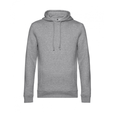 B and C Férfi kapucnis hosszú ujjú organikus pulóver B and C Organic Hooded XS, Heather szürke