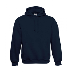 B and C Férfi kapucnis hosszú ujjú pulóver B and C Hooded Sweatshirt M, Sötétkék (navy)
