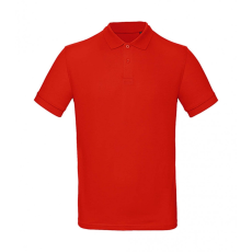B and C Férfi rövid ujjú organikus galléros póló B and C Organic Inspire Polo /men 2XL, Tűzpiros